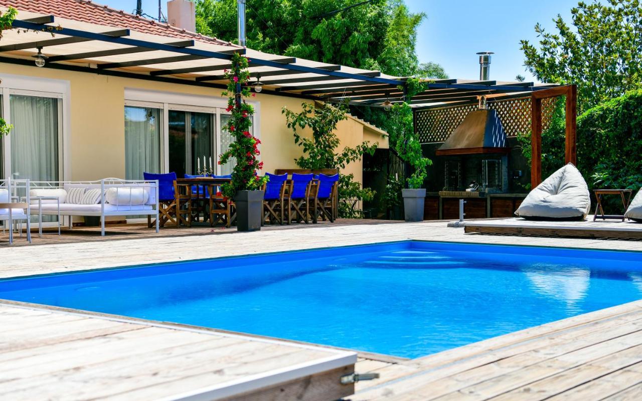 Serenity Luxury Villa, Skiathos アギア・パラスケヴィ エクステリア 写真